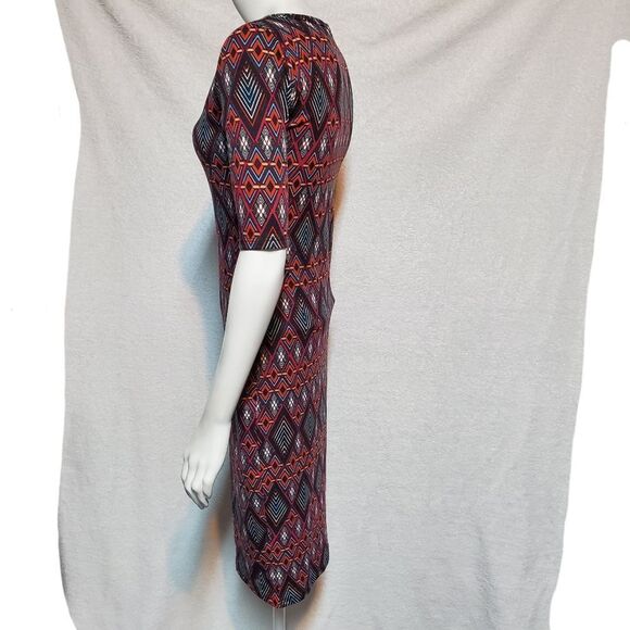 LuLaRoe Julia Diamond Patterned Dress (XXS) - Picture 3 of 5